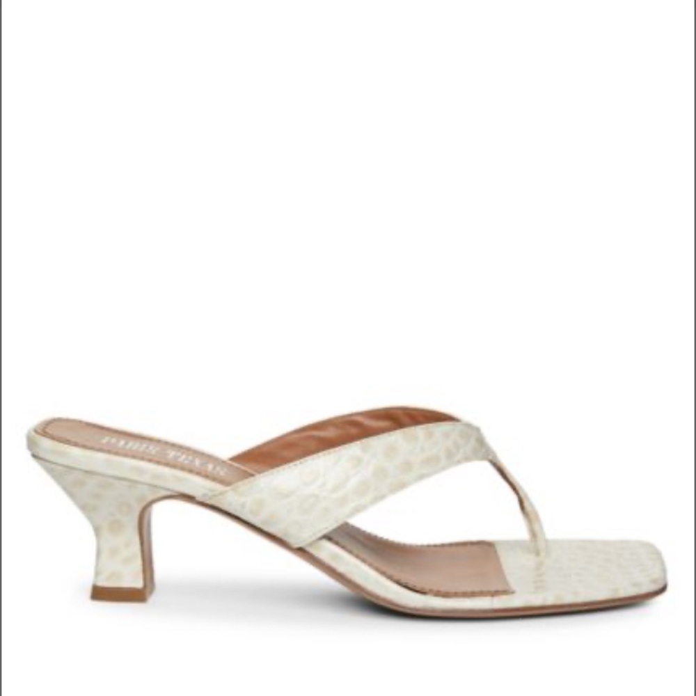 Paris Texas Cream Thong Sandals